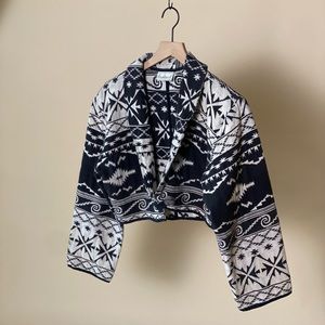 Vintage flashback western aztec tapestry jacket
